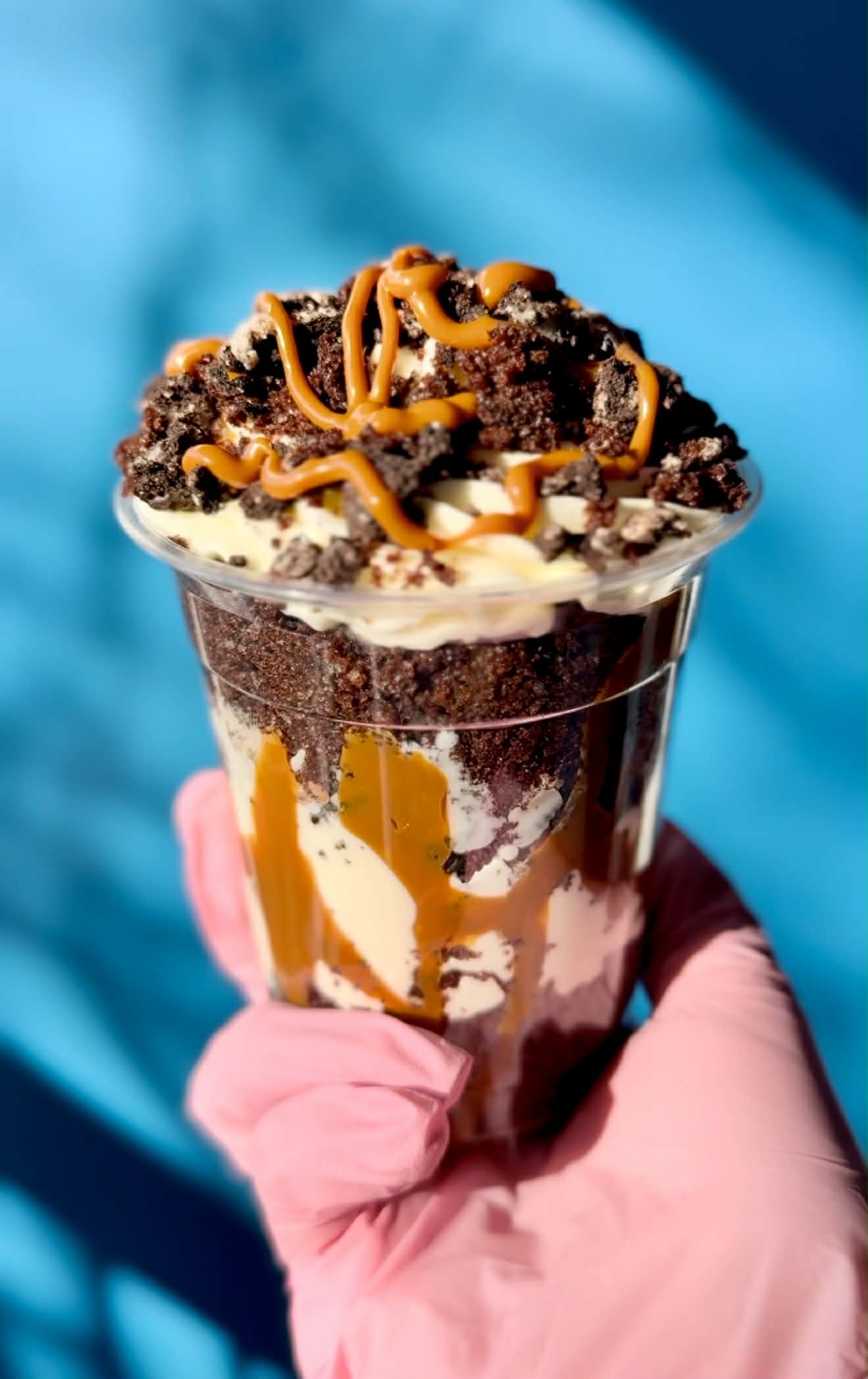 Chocolate Caramel Cheesecake Cup