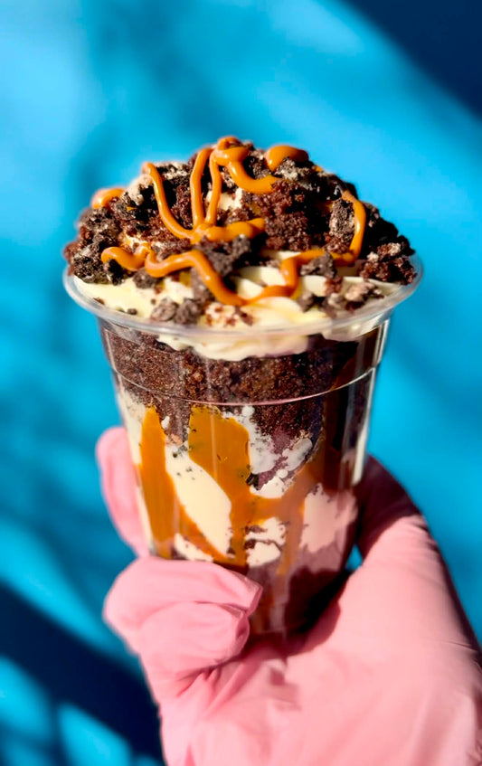 Chocolate Caramel Cheesecake Cup